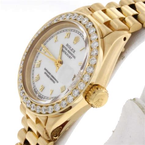 rolex femminile elegante|rolex gold watches for women.